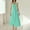 *Green, variant on Women's Square Neck Spaghetti Strap A-Line Midi Dress, Elegant Fit and Flare Sundress Blue,Women's Plus M