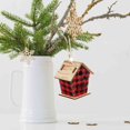 thumbnail image 1 of Christmas Decorations Christmas Decoration Magenta House Wooden House Pendants Small Ornaments Christmas Tree Decoration House Modeling Wooden Pendants Christmas Crafts, 1 of 3