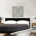 thumbnail image 2 of ARTCANVAS Mid-Century Modern Cube Lines Canvas Art Print - Size: 26" x 26" (0.75" Deep), 2 of 9