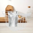 thumbnail image 4 of SOPOTUTU Freezer Storage Containers Organize Storage Basket Iron Freezer Organization Household Users 1Pack, 4 of 8