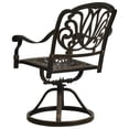 thumbnail image 5 of vidaXL 5 Piece Bistro Set Cast Aluminium Bronze, 5 of 5