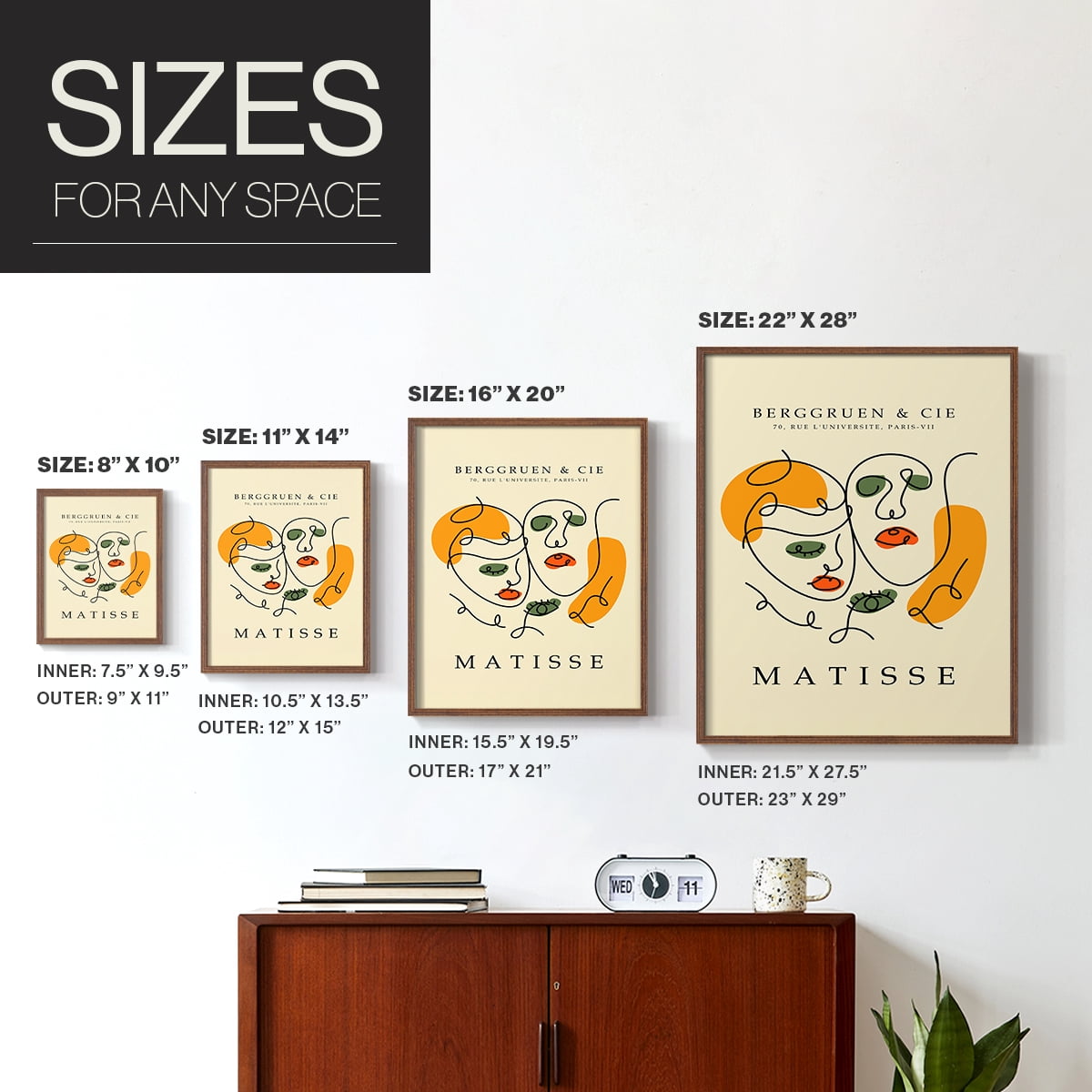 Matisse LXXX Framed Print - Solid Wood