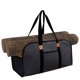 thumbnail image 1 of FlkwoH Bolsa de transporte de troncos de lona encerada resistente, bolsa de leña grande, soporte de leña duradero, bolsa de almacenamiento de accesorios para estufa de leña para chimenea, 1 of 3
