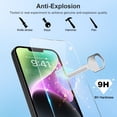 thumbnail image 3 of Venoro 2Pcs for iPhone 14 Plus/13 Pro Max Screen Protector Tempered Glass Films, Clear, 3 of 11