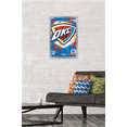 thumbnail image 2 of NBA Oklahoma City Thunder - Maximalist Logo 23 Wall Poster, 14.725" x 22.375" Framed, 2 of 5