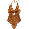 thumbnail image 2 of Women One-Piece Ruffles Bikini Monokini Push Up Padded Swimsuit Swimwear, 2 of 5