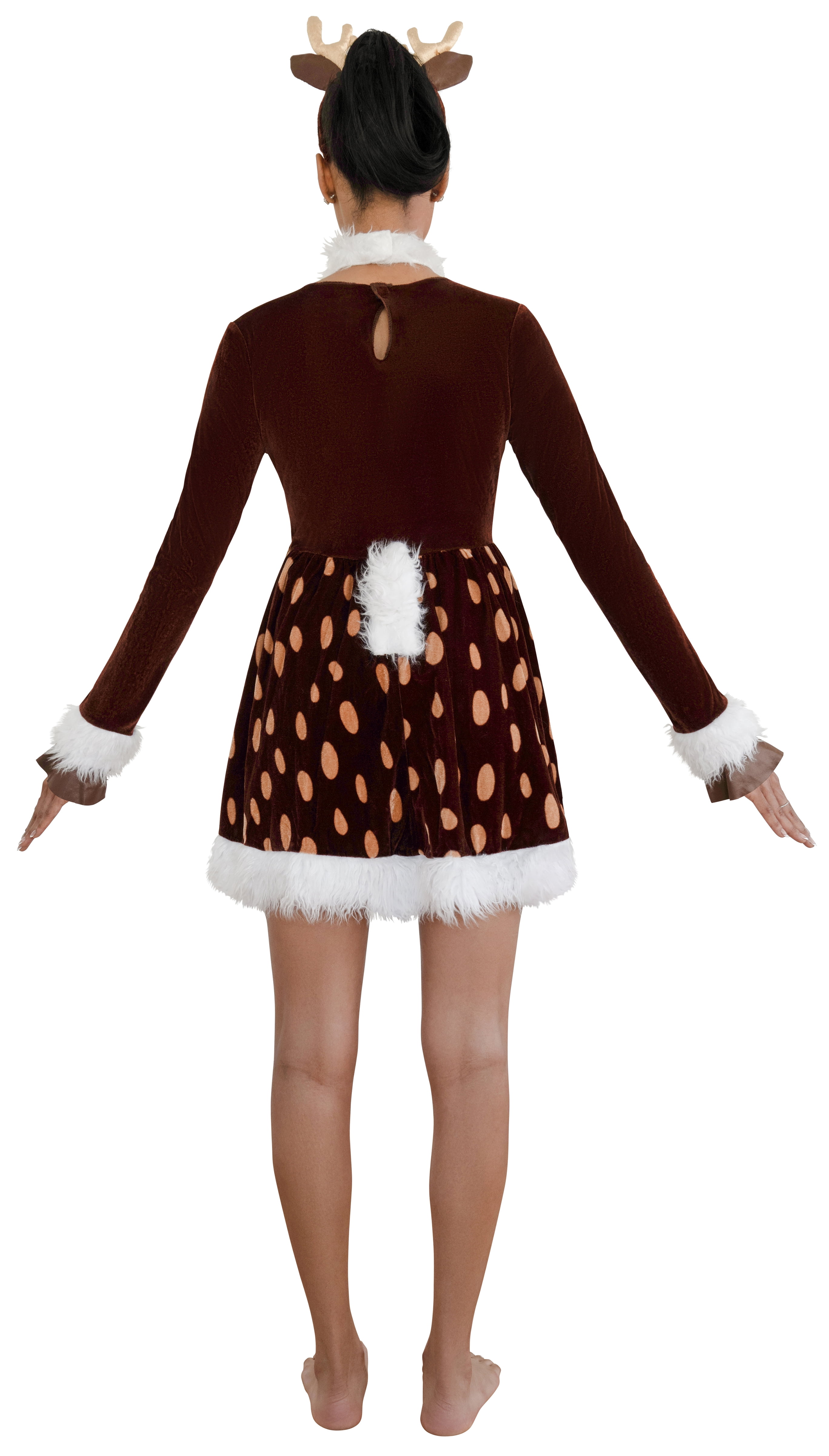 Deer Me! Halloween Costume for Adults, Women's Size L (12/14), by Way to Celebrate