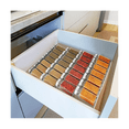 thumbnail image 4 of 4-Tier Drawer Spice Organizer Acrylic Spice Rack Tray Seasoning Bottle Storage Rack Kitchen Drawer Organizer Transparent, 4 of 5