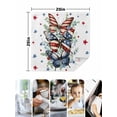 thumbnail image 4 of Navy Blue Butterfly 4th of July Cloth Napkins Set of 8 Reusable Dinner Napkins, Independence Day Red Star Cocktail Napkin Washable Table Napkins for Wedding/Holiday Party/Baby Shower 20"x20", 4 of 7