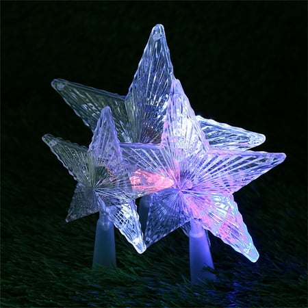 

XZZjjl Home Decor Silicone Night Light Christmas Changing Color LED Light MultiColor Magicing Novelty Star Snowflake Lamp