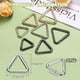 thumbnail image 2 of Uxcell 8 Pcs Anillo de Llave en Forma de Triángulo de 1.6 Pulgadas, Clip de Resorte de Metal para Llaveros, Bolsas, Carteras, Manualidades, Accesorios de Decoración, Plateado, 2 of 5