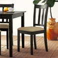 DHP Redmond 5Piece Traditional Dining Set, Black/Beige