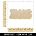 thumbnail image 2 of Xmas Christmas Fun Text Wood Shape Unfinished Piece Cutout Craft DIY Projects - 6.25 Inch Size - 1/8 Inch Thick, 2 of 7