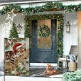 thumbnail image 3 of Shmbada Winter Cat Garden Flag 12x18 Vertical Double Sided Christmas Holiday Outside Decorations Burlap Yard Flag, 3 of 7