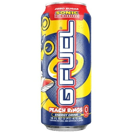 (Pack Of 12) G Fuel Sonic Peach 16 Oz Can ((Best By 06/26/2025))