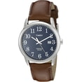 thumbnail image 1 of Reloj Analógico Easy Reader Timex TW2P75900 Resistente al Agua Banda Ajustable de Cuero Caja 38 mm Café/Plateado para Hombre Timex TW2P75900, 1 of 2
