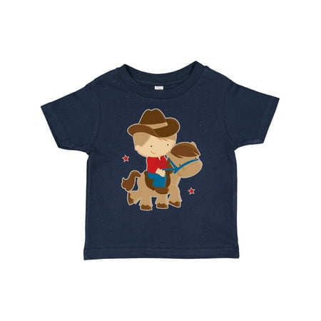 

Inktastic Cowboy Boy on Pony Gift Toddler Boy Girl T-Shirt