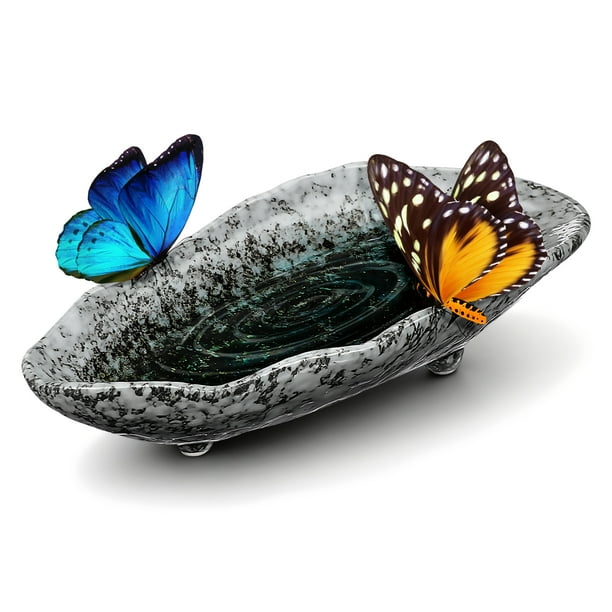 Alimentador de abejas delicado, plato de agua para alimentación de mariposas, alimentador de comida para pájaros para jardín