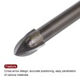thumbnail image 4 of Unique Bargains 5pack Titanium Masonry Drill Bit, 12mm Concrete Drill Bits Triangle Drill Bit with 1/4' Hex Shank, 4 of 5