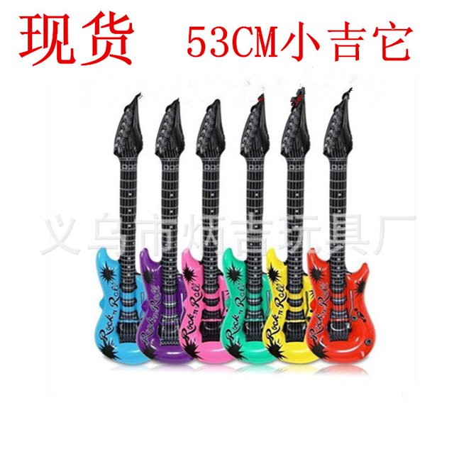 Inflatable Toys For Children Microphone Guitar Saxophone Electronic Organ Inflatable Instrument For Musical Themed Party