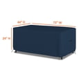 thumbnail image 3 of Rectangular/Oval Outdoor Table Cover 12 Oz Waterproof - Rectangle Table Cover with 100% Weather Resistant - with Air Pocket and Drawstring for Snug Fit (72" W x 44" D x 24" H, Blue), 3 of 7