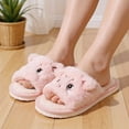 thumbnail image 6 of LHUnf Fuzzy Slippers For Women House Indoor Cozy Winter Slippers Indoor Shoes With Adorable Cat Print Design Bedroom Winter Shoes, 6 of 7