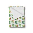 thumbnail image 2 of Autumn Soft Flannel Fleece Throw Blanket, Natural Colorful Season Maple Leafs Hand-Drawn on a Plain Background, Cozy Plush for Indoor and Outdoor Use, 60" x 80", Fern Green and Cinnamon, by Ambesonne, 2 of 5