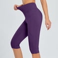 thumbnail image 2 of HAJWOH Women's Yoga Pants Leggings with Pockets High Waisted Knee Length Capris Stretch for Casual Workout Exercise, 2 of 6