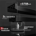 thumbnail image 3 of Webang 24 Inch Linear Shower Drain Rectangular Floor Drain With Accessories Square Hole Pattern Cover Grate Removable Sus304 Stainless Steel Cupc Certified Matte Black, 3 of 4