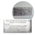thumbnail image 1 of KaferLab 789211 Volkswagen Karmann Ghia Type 14 Made in Germany Vin Data Information Plate, 1 of 1