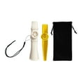 thumbnail image 2 of Bunblic 2 Pcs Flûtes Kazoo Instruments de Musique Uniques avec Sac de Rangement Jouets d'Accompagnement Flûtes à Bouche pour Clavier Piano Débutant Blanc, 2 of 8
