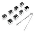 thumbnail image 4 of Cubitos de hielo reutilizables de metal, 8 cubitos de hielo para whisky, piedras de whisky reutilizables de acero inoxidable, cubitos de hielo de acero inoxidable que mejoran tu experiencia, 4 of 12