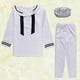 thumbnail image 2 of KAKOWELY 1 juego de uniforme azul marino para Halloween, traje de marinero para cosplay, conjunto de disfraces de fiesta para adultos (talla única, blanco)., 2 of 4