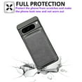 thumbnail image 2 of for Google Pixel 7A Phone Case [Magnetic 2-in-1 Detachable Zipper Wallet] [Back Card Slots Accordion Wallet Case] Shockproof PU Leather Cover with Wrist Strap for Google Pixel 7A, Gray, 2 of 11