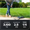 thumbnail image 3 of Greenworks 5210902 15" Extension Included Surface Cleaner, Green, 3 of 8