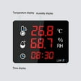 thumbnail image 3 of Termómetro Higrómetro Digital, Medidor Digital De Temperatura Y Humedad, Pantalla De Tiempo, Cuidado De Los Ojos, Alta Precisión Para Uso Industrial, 3 of 7