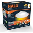 thumbnail image 2 of HALO RL 6 inch Canless Recessed Integrated LED Downlight, 600 Lumens, 5CCT 2700K, 3000K, 3500K, 4000K, 5000K with Dim to Warm, White, 2 of 9