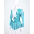 thumbnail image 5 of iEFiEL Big & Little Girls Sequins Floral Figure Ice Skating Dance Dress,Sizes 4-14, 5 of 7