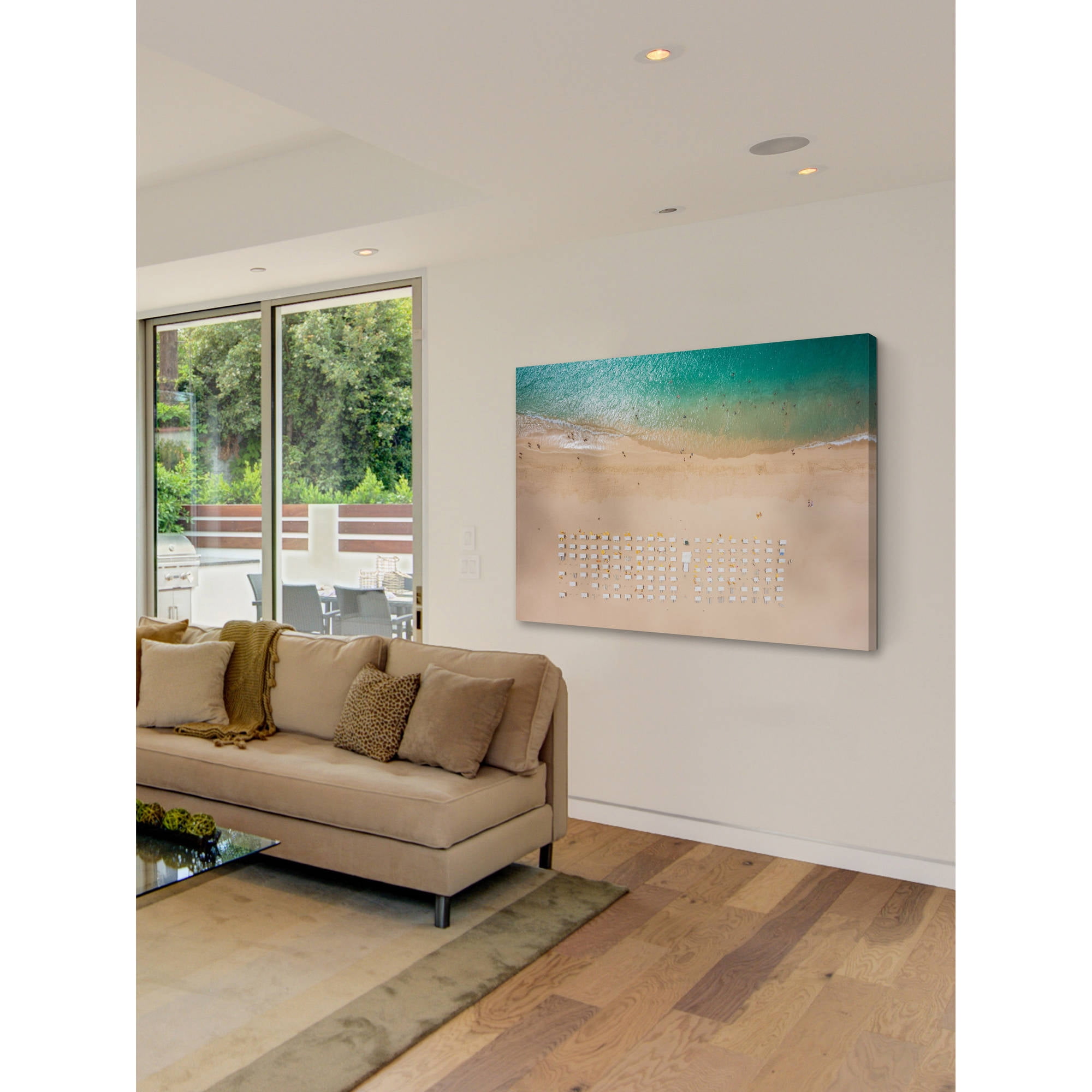 "Beach Goers" Painting Print on Wrapped Canvas