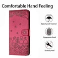 thumbnail image 5 of For Xiaomi Redmi Note 14 4G (163.25mm) Case with Wrist Strap Leather Phone Cover Wall Cats Pattern -, 5 of 5