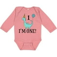 thumbnail image 3 of Inktastic First Birthday Dinosaur Party 1 Year Old Boys or Girls Long Sleeve Baby Bodysuit, 3 of 5