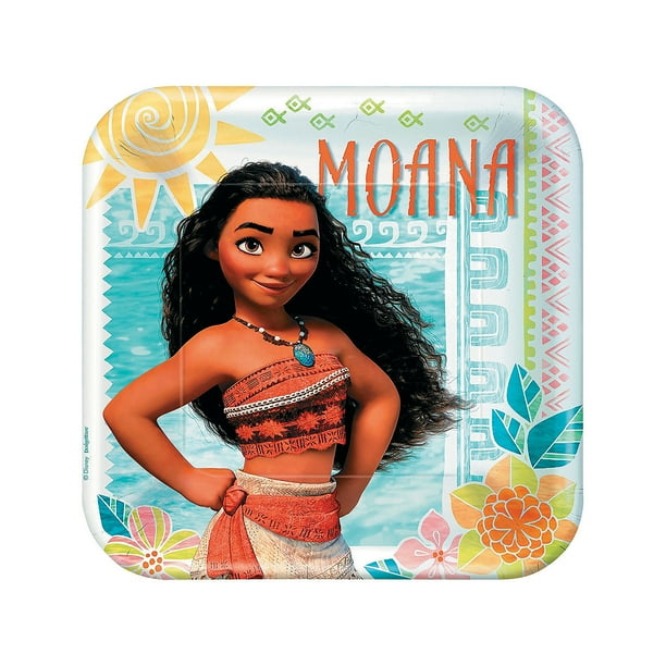 Disney Moana Dinner Plates (8Pc) - Party Supplies - 8 ...