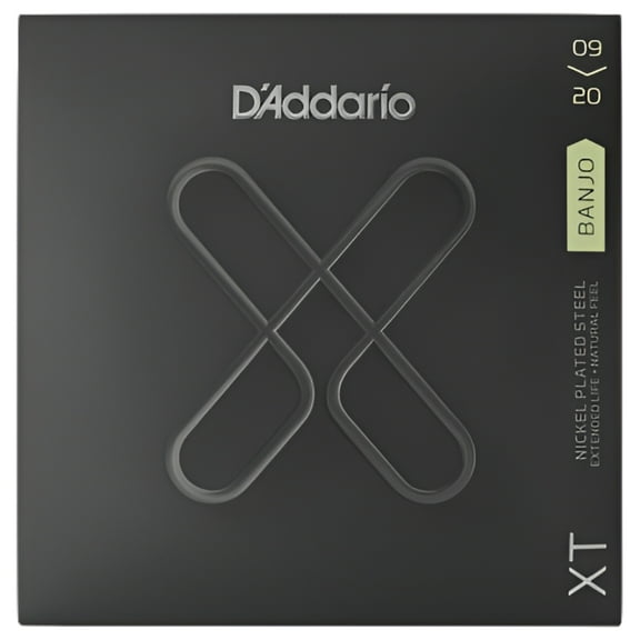 D'Addario XT Nickel-Plated Steel Banjo Strings, Light, 09-20W