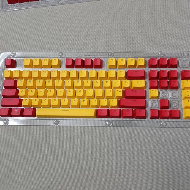 ¡ Nuevo Teclado De Transmisión De Luz ABS ! Llave Adaptado A Accesorios Mecánicos De Mecánico 61/87/104 keycaps huangjie unisex