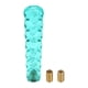 thumbnail image 1 of Perilla de Cambio de Cristal con Patrón de Diamante Único, 20cm Universal para Palanca de Cambios de Vehículos Automáticos y Manuales con 2 Adaptadores Acrílico Azul, 1 Juego, 1 of 1