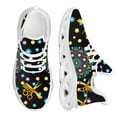 thumbnail image 1 of Zapatos planos con cordones para niña, zapatillas ligeras y cómodas con estampado de dibujos animados de peluquero de perros y mamá, 1 of 6