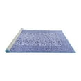thumbnail image 2 of Ahgly Company Machine Washable Indoor Round Persian Blue Traditional Area Rugs, 5' Round, 2 of 4