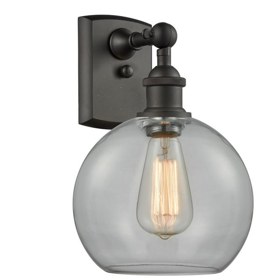 Innovations 1-LT Vintage LED Athens 8" Sconce - Oil Rubbed Bronze - 516-1W-OB-G122-LED
