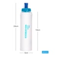 thumbnail image 5 of Bolsa de agua suave reutilizable TPU deportes botella de agua botella de 400ml claro kusrkot Botella plegable, 5 of 5