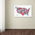 thumbnail image 3 of Trademark Fine Art "United States Typography Text Map" Canvas Art by Michael Tompsett, 3 of 3